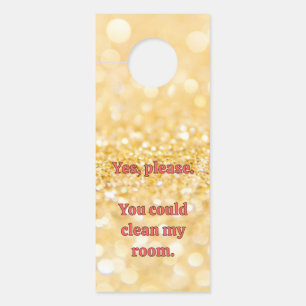 Affichette De Porte Éclats d'or