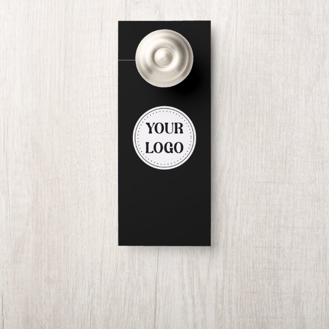 Affichette De Porte Élégant, contemporain, poli et personnalisable. (Sur le bouton)