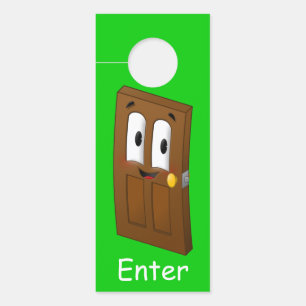 Affichette De Porte "Entrée/Arrêt" Porte à A