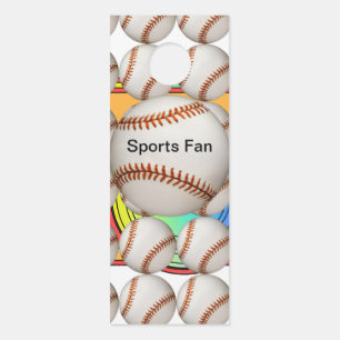 Affichette De Porte Fan de baseball
