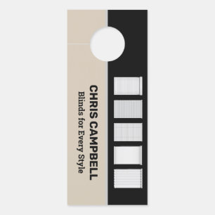 Affichette De Porte Fenêtre Aveugle QR personnalisé