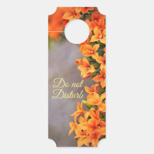 Affichette De Porte Floral ne dérange pas l'Affichette de porte