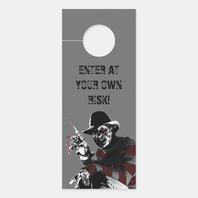 Affichette De Porte Freddy contre Jason | Freddy Seeing Red (Devant)