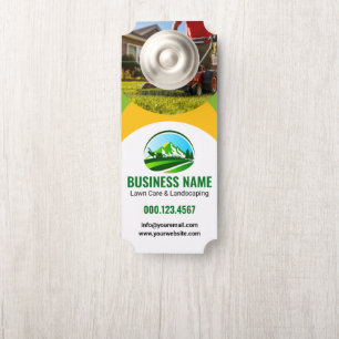 Affichette De Porte Green Jaune Entreprise de moulage paysager