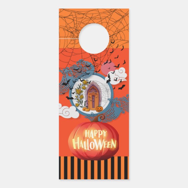 Affichette De Porte Halloween effrayant (Devant)