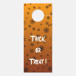 Affichette De Porte Halloween Spider Web