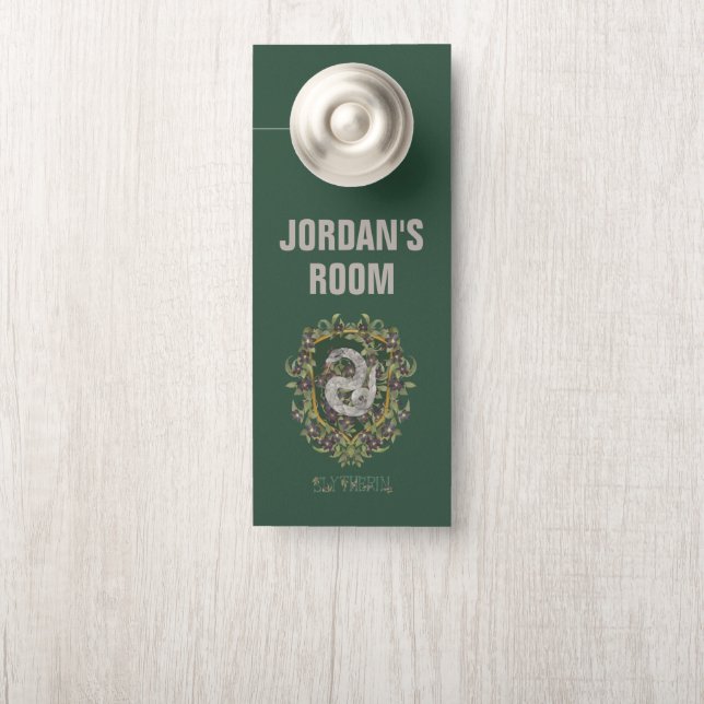 Affichette De Porte HARRY POTTER™ | SLYTHERIN™ Crest (Sur le bouton)