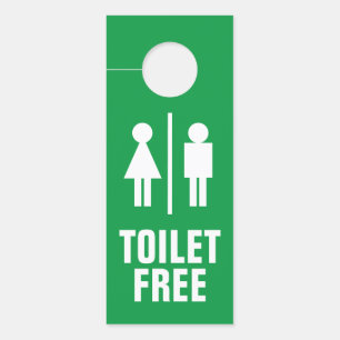 Affichette De Porte Homme femme WC toilettes occupés