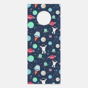Affichette De Porte Illustration du Motif spatial