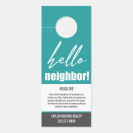 Affichette de porte immobilier