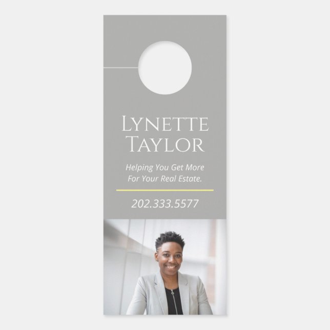 Affichette de porte immobilier (Devant)