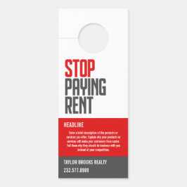 Affichette de porte immobilier