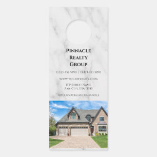Affichette De Porte Invitation à la Journée Portes Ouvertes Immobilier