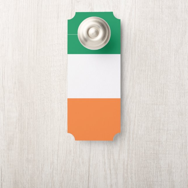 Affichette De Porte Irlande National Flag, standard irlandais, bannièr (Sur le bouton)