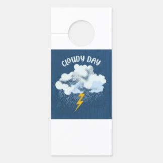 Affichette De Porte Jour nuageux