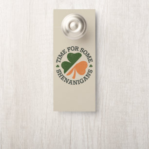 Affichette De Porte La St. Patrick's c'est l'heure de quelques bêtises