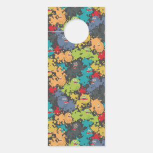 Affichette De Porte Little cute funny monsters