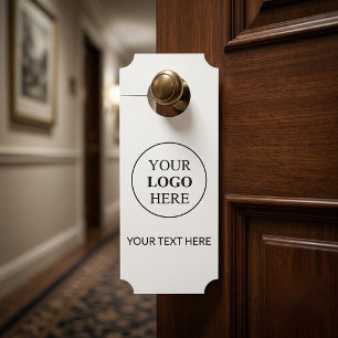 Affichette De Porte Logo Promotionnel Personnalisé – Aucune Commande M