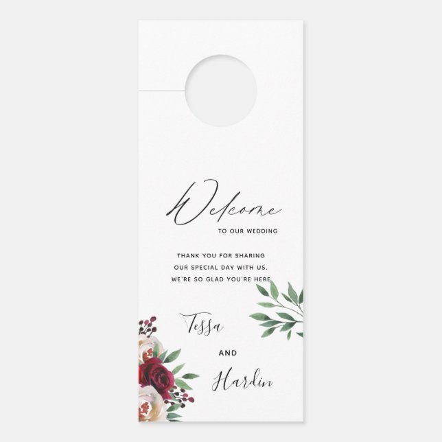 Affichette de porte Mariage de Bourgogne (Devant)