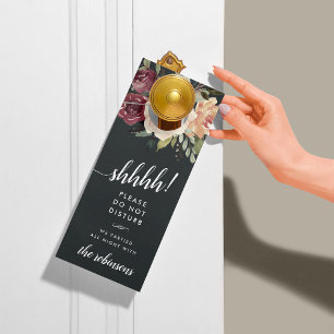 Affichette De Porte Mariage de jardin au clair de lune Bienvenue / Ne