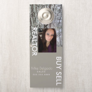 Affichette De Porte Modern Property Manager Home Sales Broker