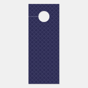 Affichette De Porte Motif géométrique islamique bleu foncé