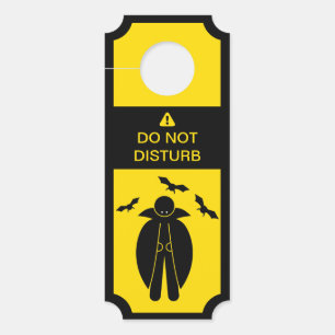 Affichette De Porte Ne Dérangez Pas Le Vampire De La Prudence