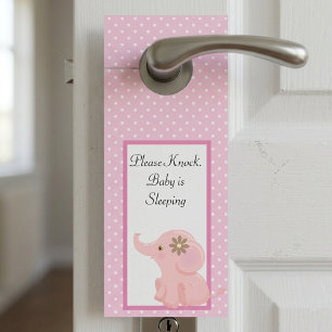 Affichette De Porte Ne pas déranger bébé dort panneau suspendu à la po