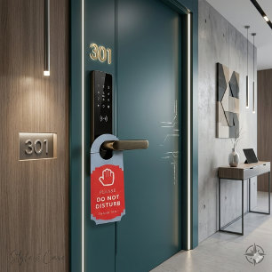 Affichette De Porte Ne pas déranger et bienvenue Billet réversible