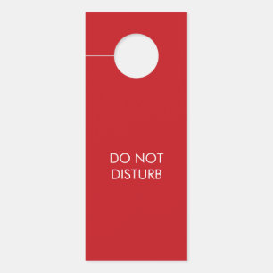 Affichette De Porte Ne pas déranger Zoom Appel rouge personnalisé doub