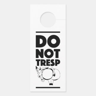 Affichette De Porte ne pas entrer