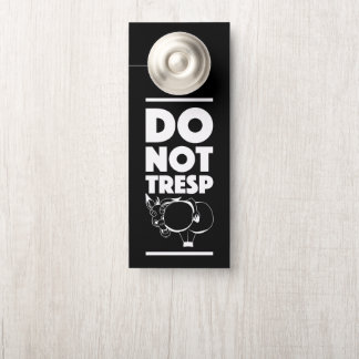 Affichette De Porte ne pas pénétrer en noir