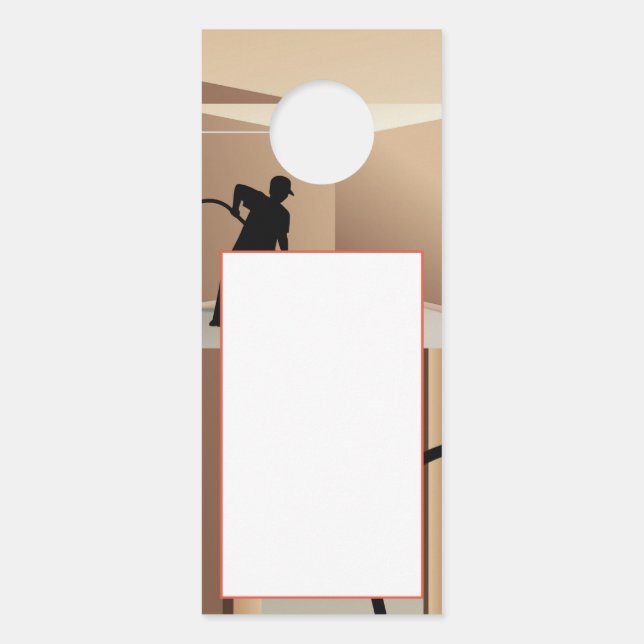Affichette De Porte Nettoyage de tapis (Devant)