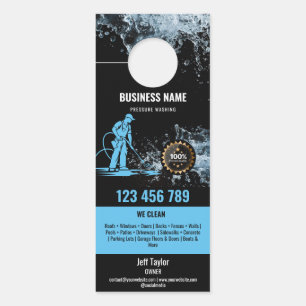 Affichette De Porte Nettoyage haute pression de toitures sous pression