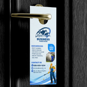 Affichette De Porte Nettoyage Moderne de Pression Lavage à Haute Press