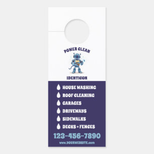 Affichette De Porte Nettoyeur haute pression