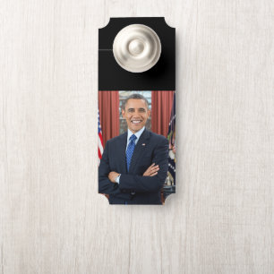 Affichette De Porte Oval Office Portrait, Obama Barack Président des É