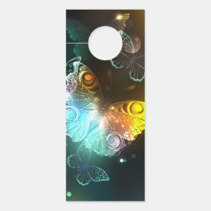 Affichette De Porte Papillon lumineux et papillons de nuit