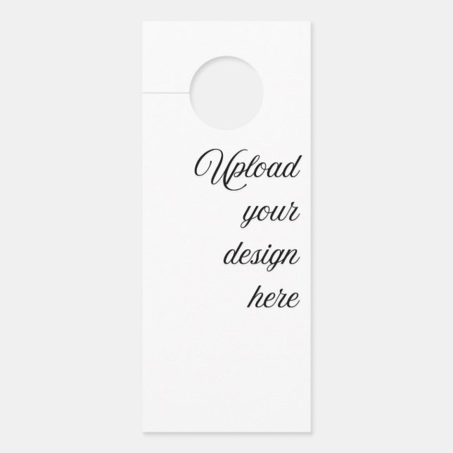 Affichette de porte photo et texte personnalisé (Devant)