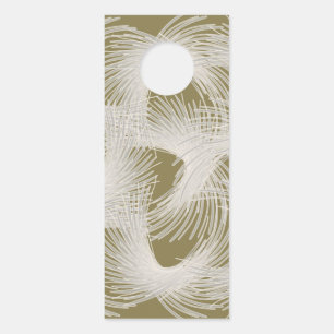 Affichette De Porte Plumes volantes blanches