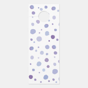 Affichette De Porte pois peint à la main