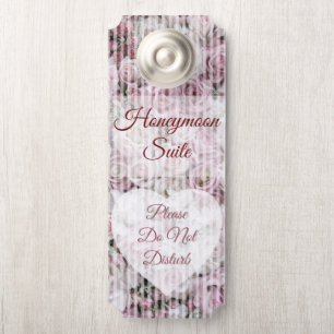 Affichette De Porte Porte-encart - Collage de roses victoriennes