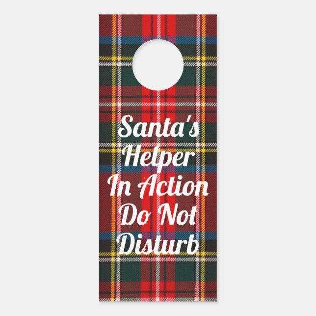 Affichette De Porte Royal Stewart a déposé SANTAS HELPER (Devant)