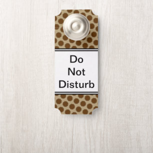 Affichette De Porte Ruban de fleurs Brown par Kenneth Yoncich