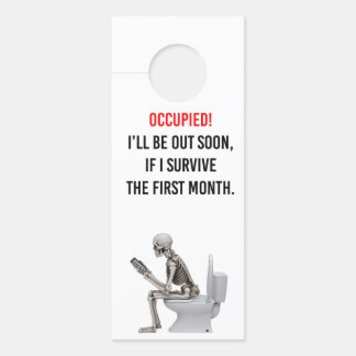 Affichette de porte salle de bain