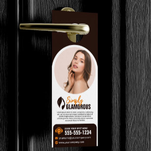 Affichette De Porte Salon de Beauté Elegant Spa Maquillage Ongles & So