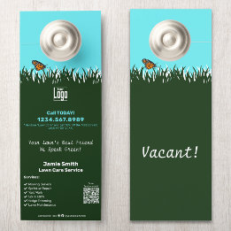Affichette De Porte Service d'entretien des jardins sur mesure