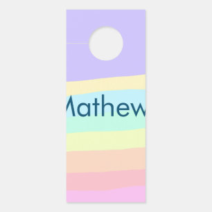 Affichette De Porte simple lettre initiale monogramme ajouter votre no