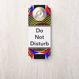 Affichette De Porte Spirale rouge jaune bleu par Kenneth Yoncich