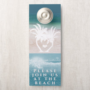 Affichette De Porte Sur La Plage